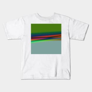 red blue green texture abstract Kids T-Shirt